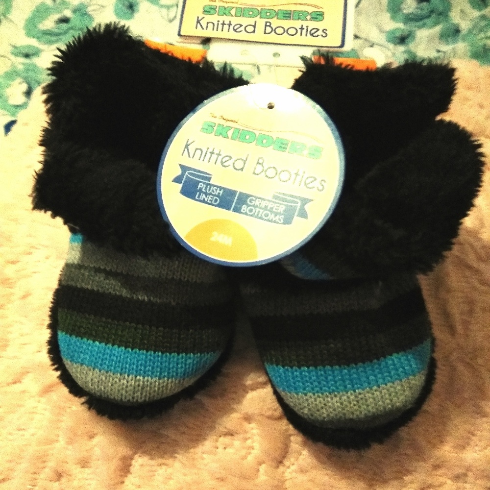 Skidders Plush Lined Gripper Bottoms Slippers